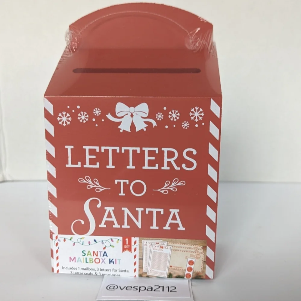 Target Bullseye Playground Christmas Mailbox Santa Letters North Pole Red Decor